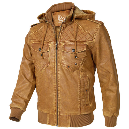 Chaqueta de cuero de lujo