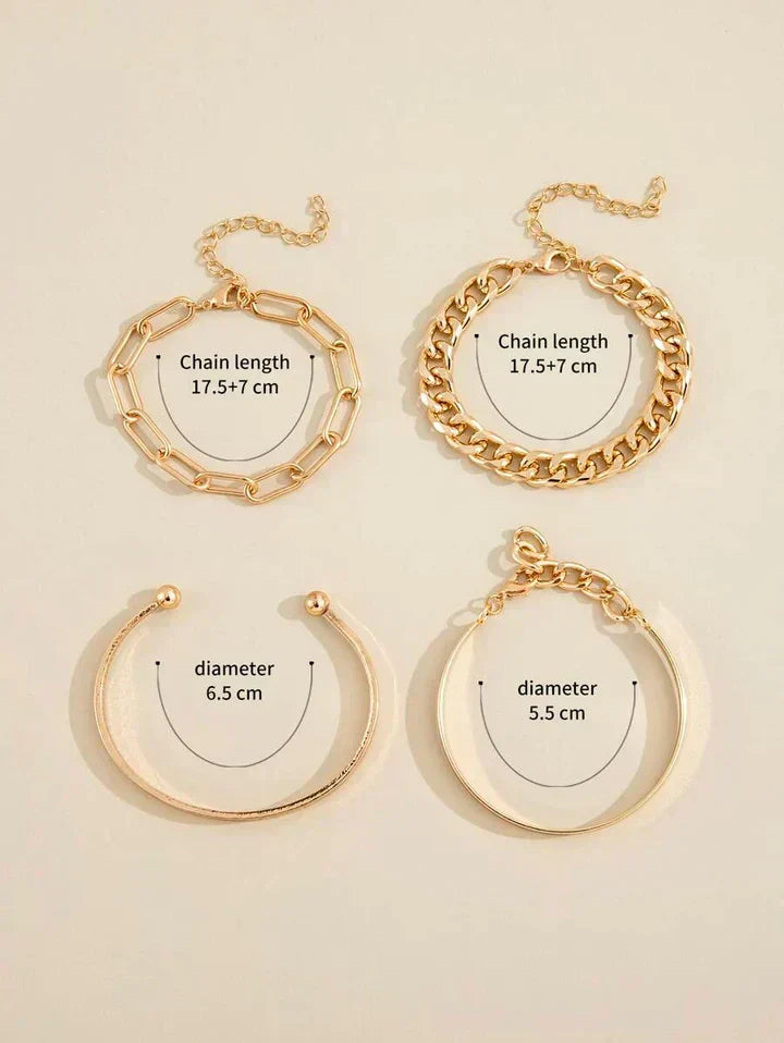 Set Bracciali Élan Mercer en Or Blanc