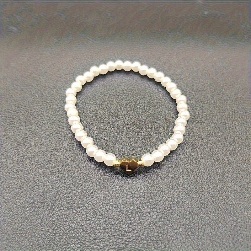 Bracelet Chic avec Initiale en Cœur (A–Z)