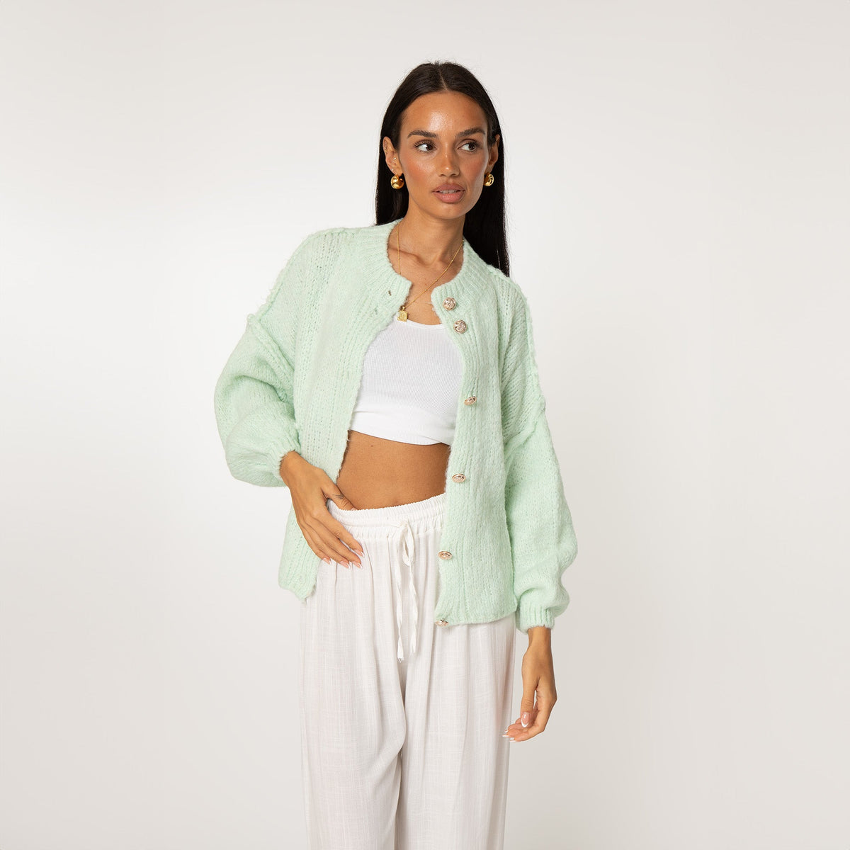 Cárdigan corto oversize CozyGlam