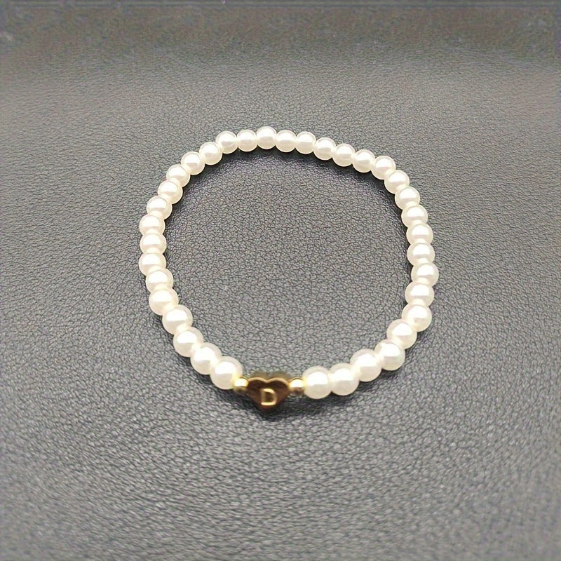 Bracelet Chic avec Initiale en Cœur (A–Z)