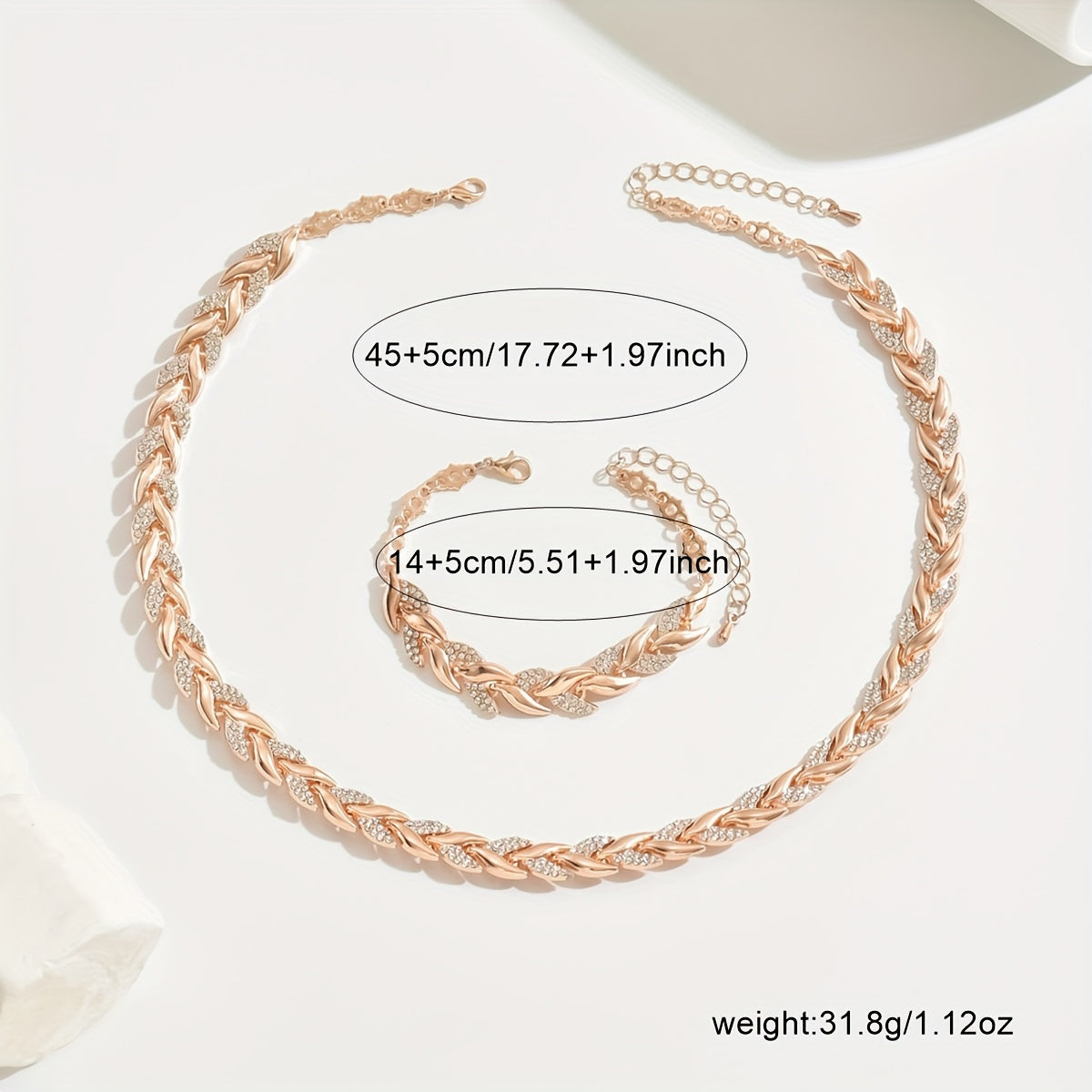 Conjunto Cristal Cola de Pez