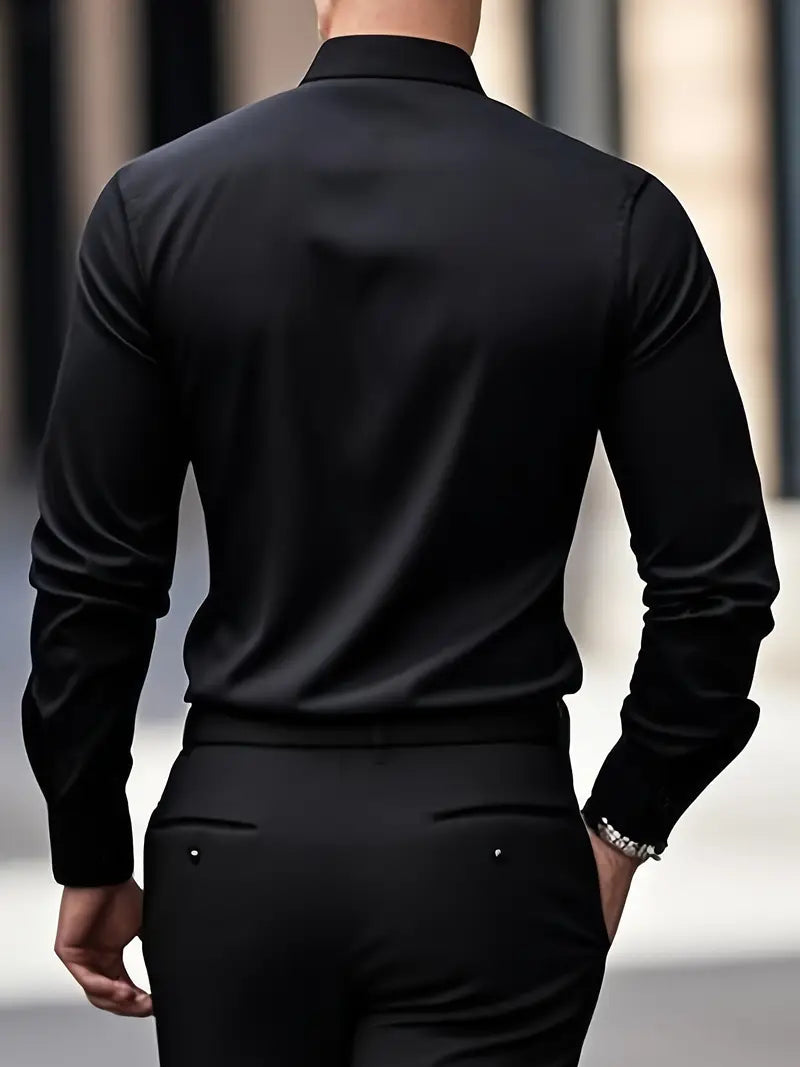 Camisa Entallada de Manga Larga