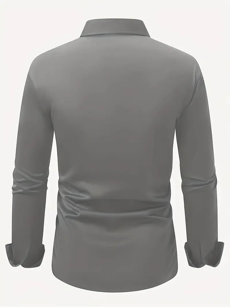 Camisa Entallada de Manga Larga