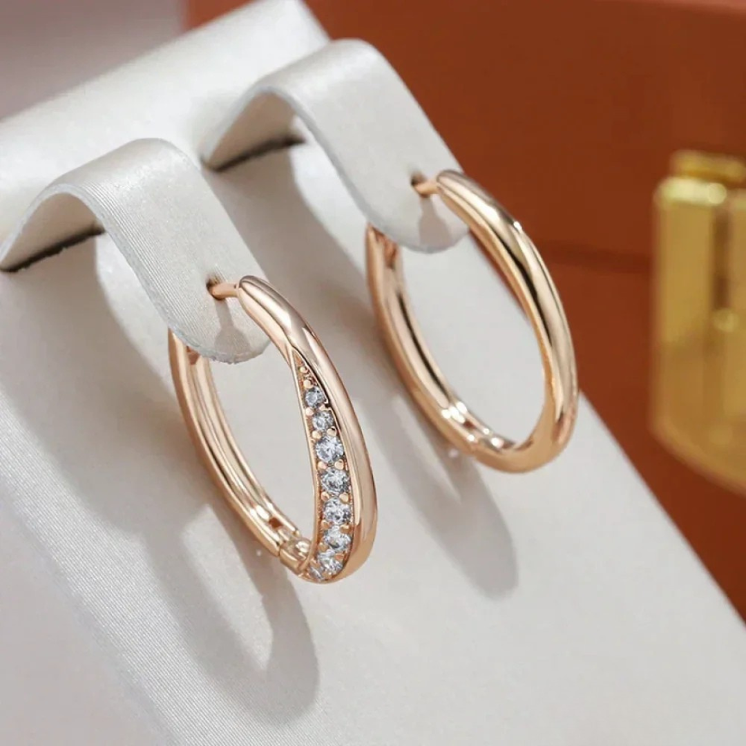 Boucles d'oreilles chic en or