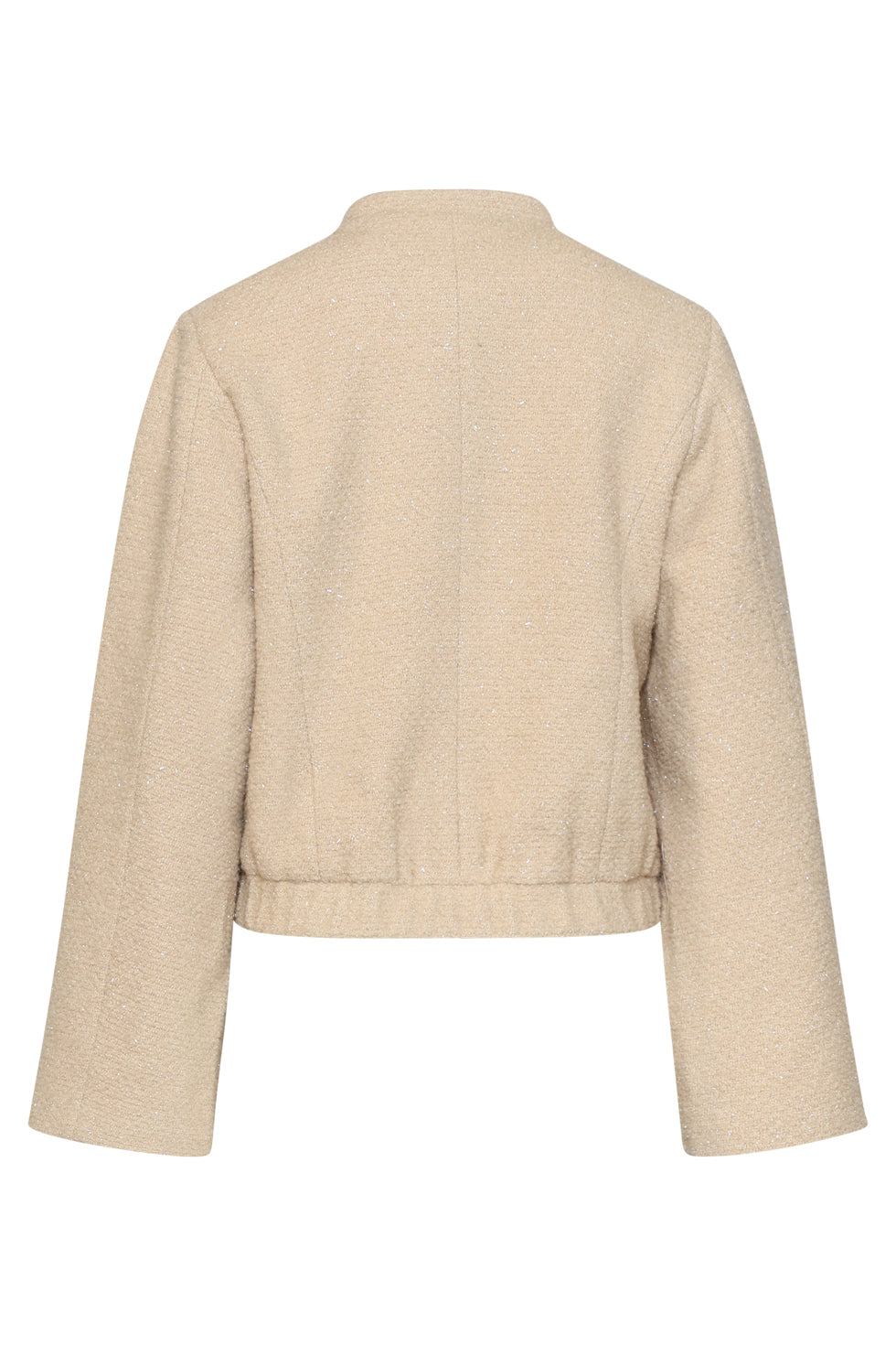 Chaqueta de Bouclé con Brillo Arena