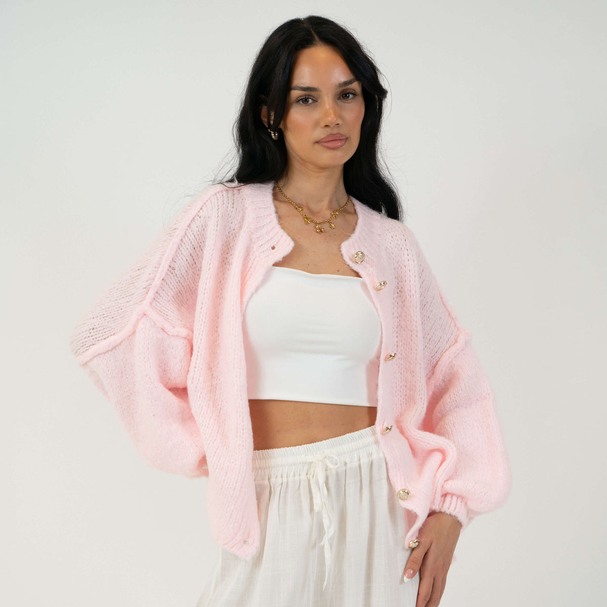 Cárdigan corto oversize CozyGlam