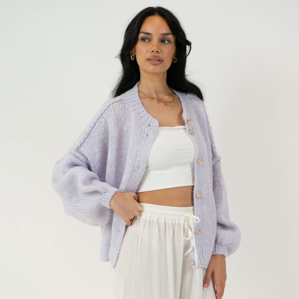 Cárdigan corto oversize CozyGlam