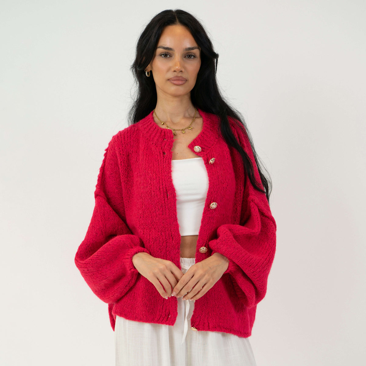 Cárdigan corto oversize CozyGlam