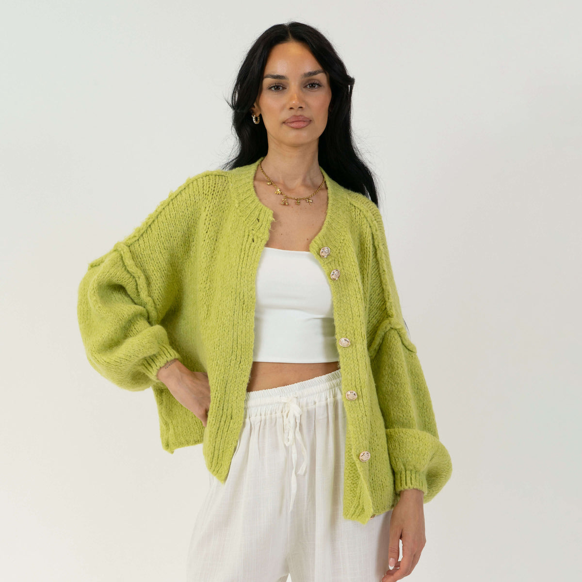 Cárdigan corto oversize CozyGlam
