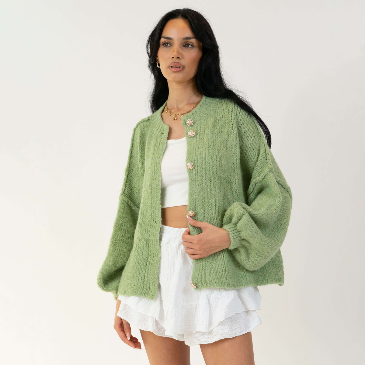 Cárdigan corto oversize CozyGlam