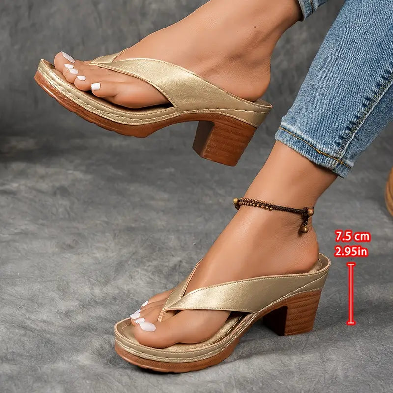 Sandalias Saskia de Dedo con Tacón
