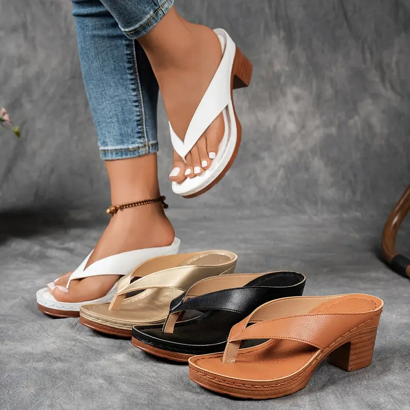 Sandalias Saskia de Dedo con Tacón