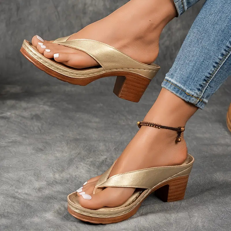 Sandalias Saskia de Dedo con Tacón