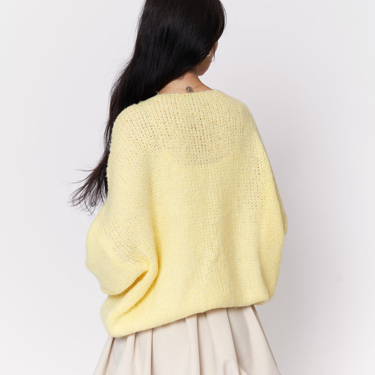 Cárdigan oversize con lazos