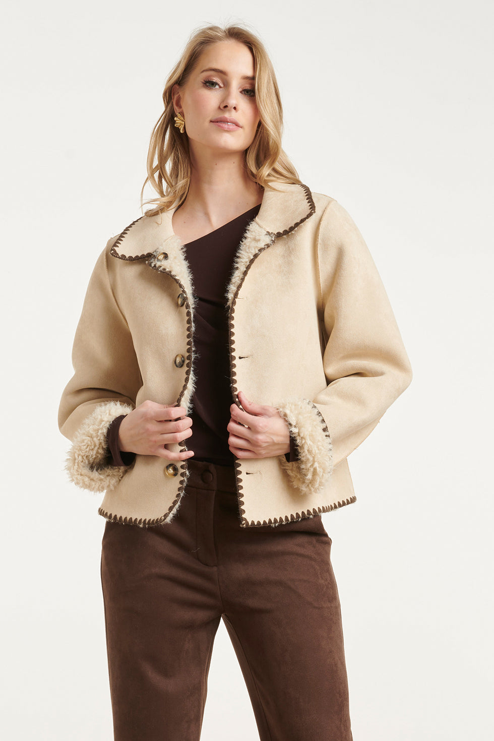 Chaqueta Reversible de Bouclé Arena