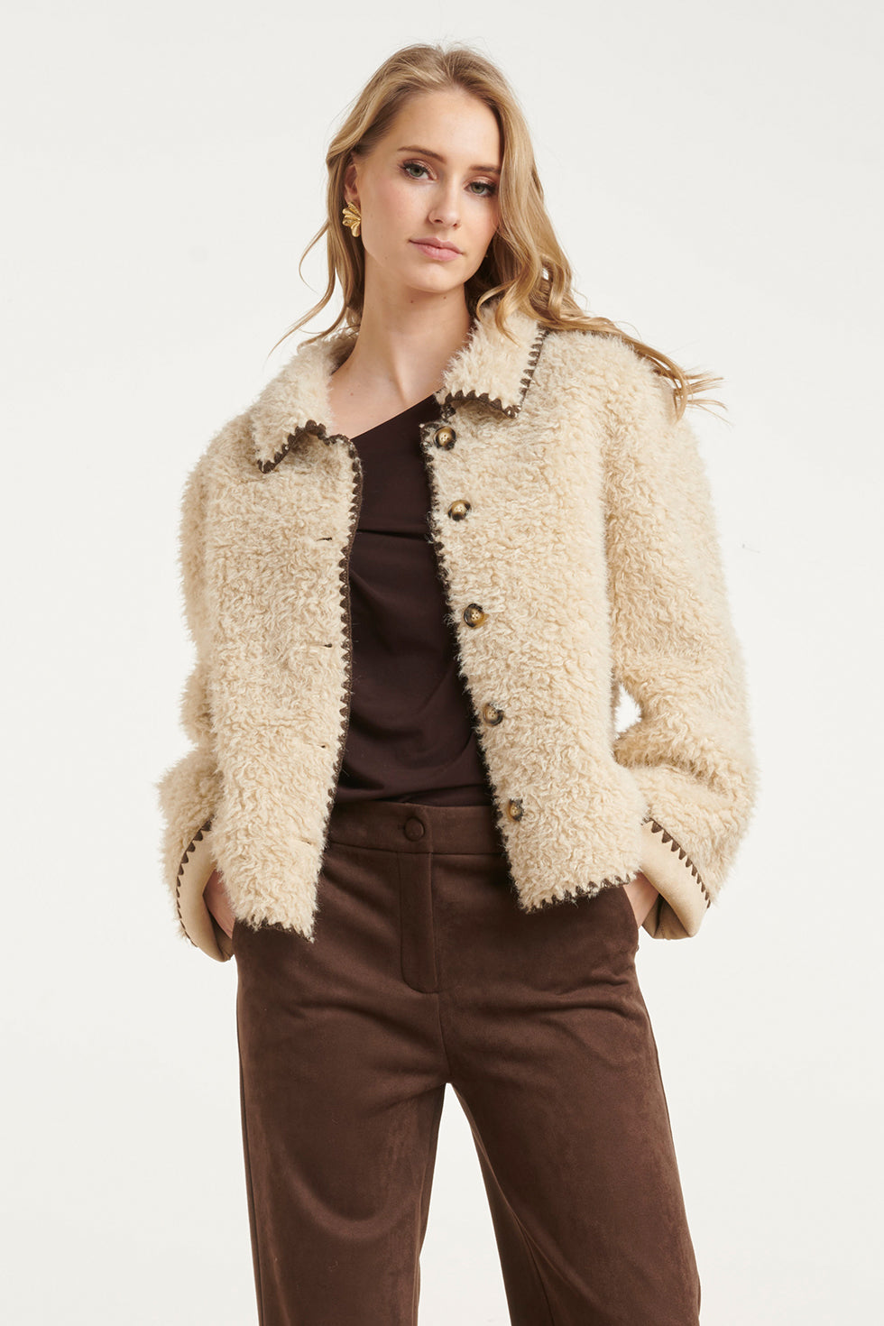 Chaqueta Reversible de Bouclé Arena
