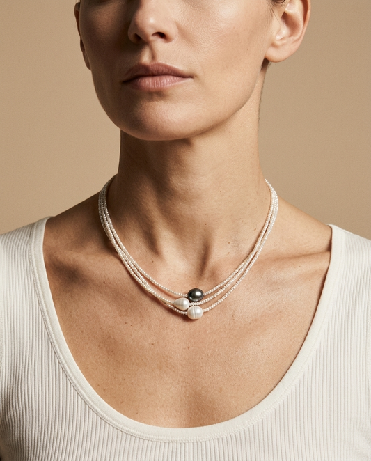 Collar de Perlas Estilo Antiguo