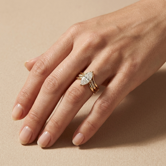Anillo Gota Dorado
