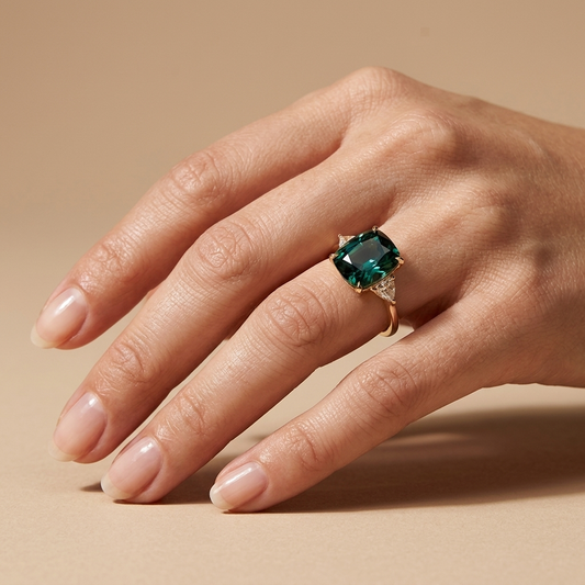 Anillo Piedra Vintage Dorado