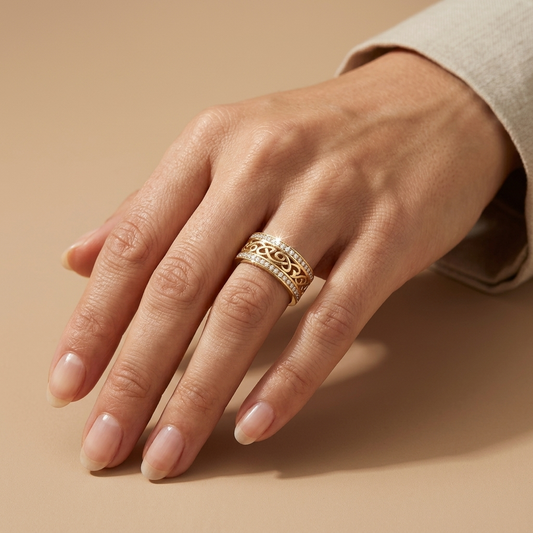 Anillo Calado Dorado