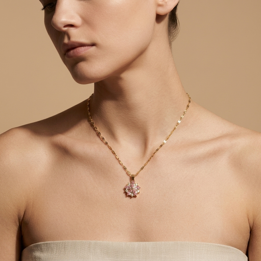 Collar Sakura Romántico Rosa