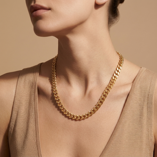 Collar Cadena Cubana Chunky