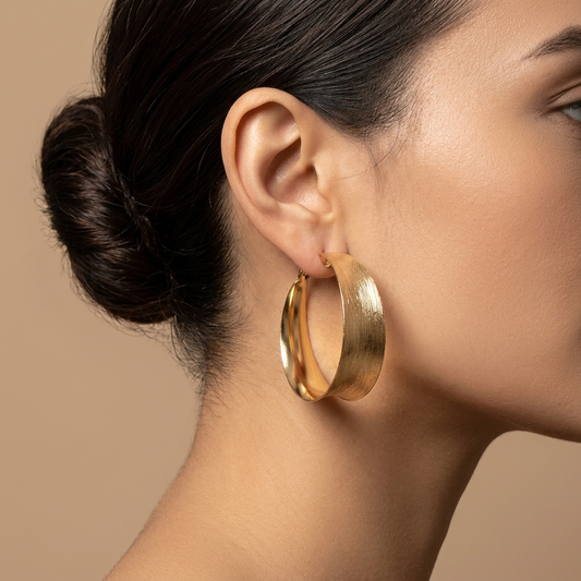Pendientes Aro Vintage Dorado