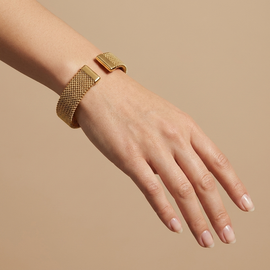 Pulsera Malla Trenzada Abierta