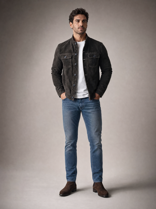 Chaqueta Efecto Ante Jari