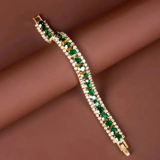 Bracelet vert et or