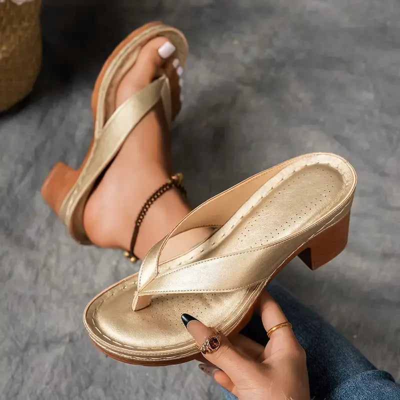 Sandalias Saskia de Dedo con Tacón
