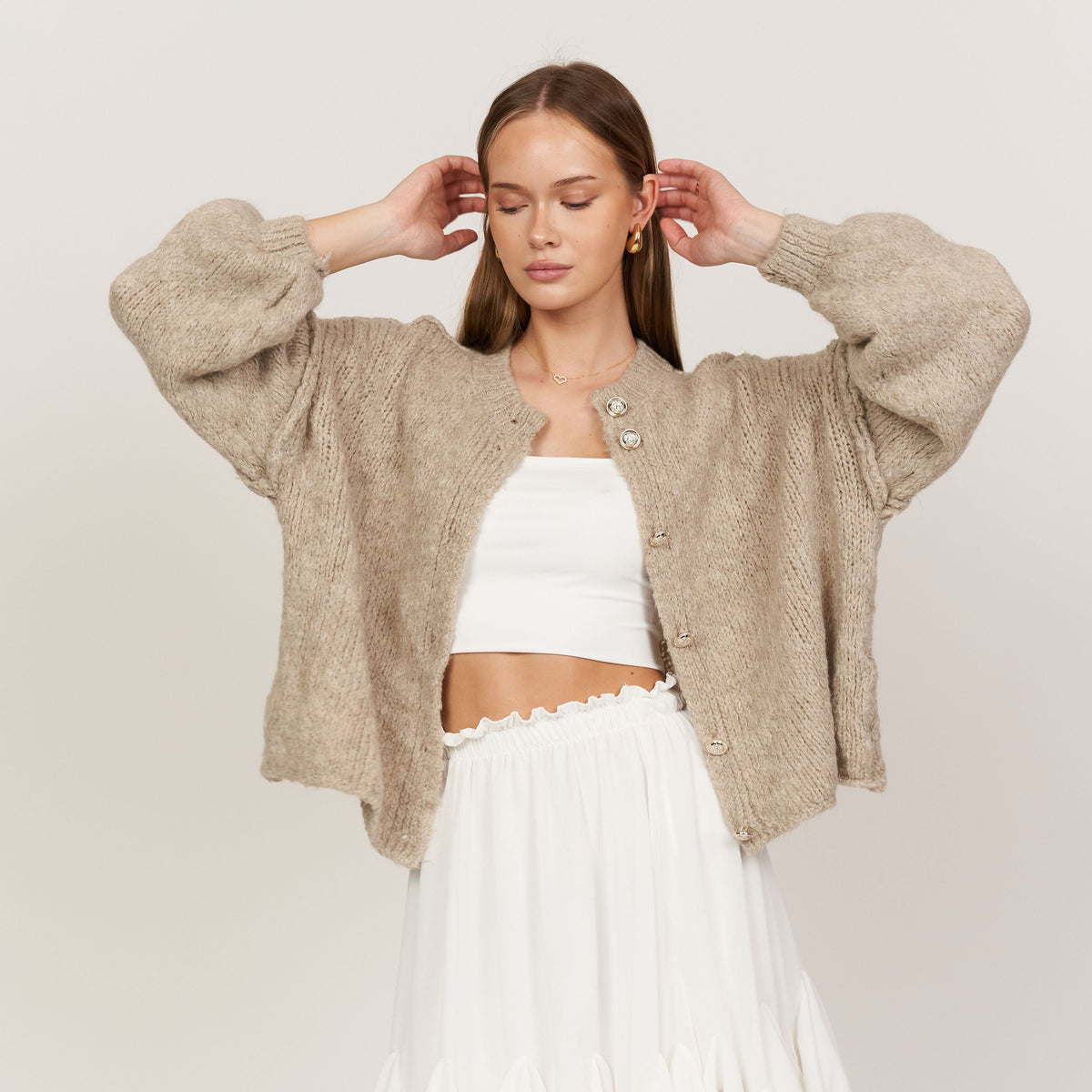 Cárdigan corto oversize CozyGlam