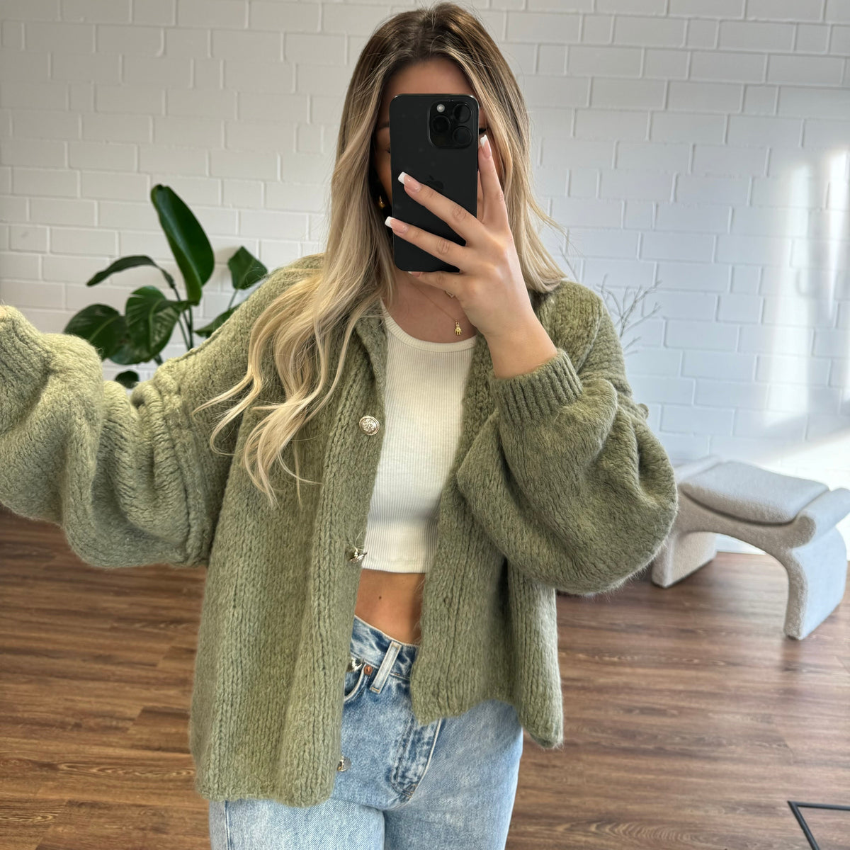 Cárdigan corto oversize CozyGlam