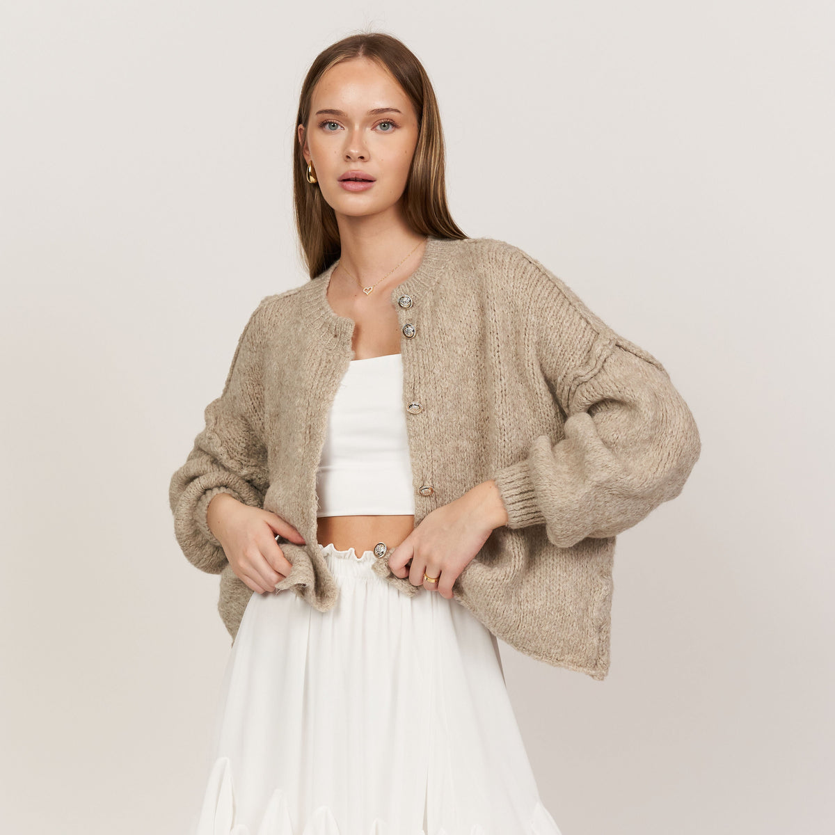 Cárdigan corto oversize CozyGlam