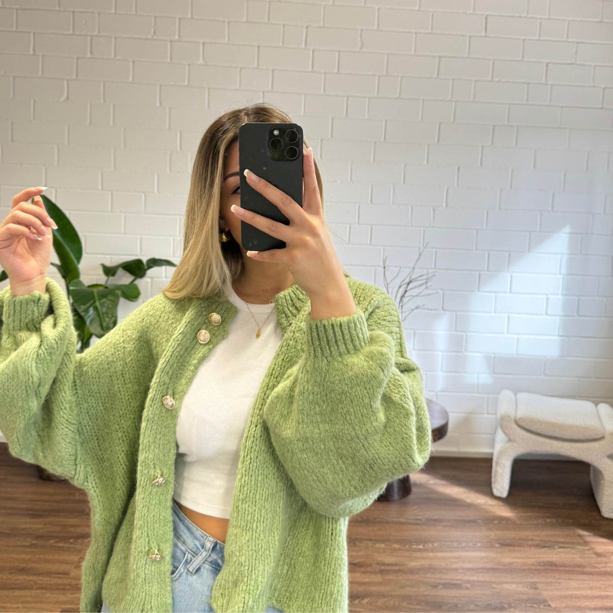 Cárdigan corto oversize CozyGlam