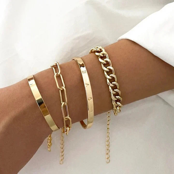 Set Bracciali Élan Mercer en Or Blanc