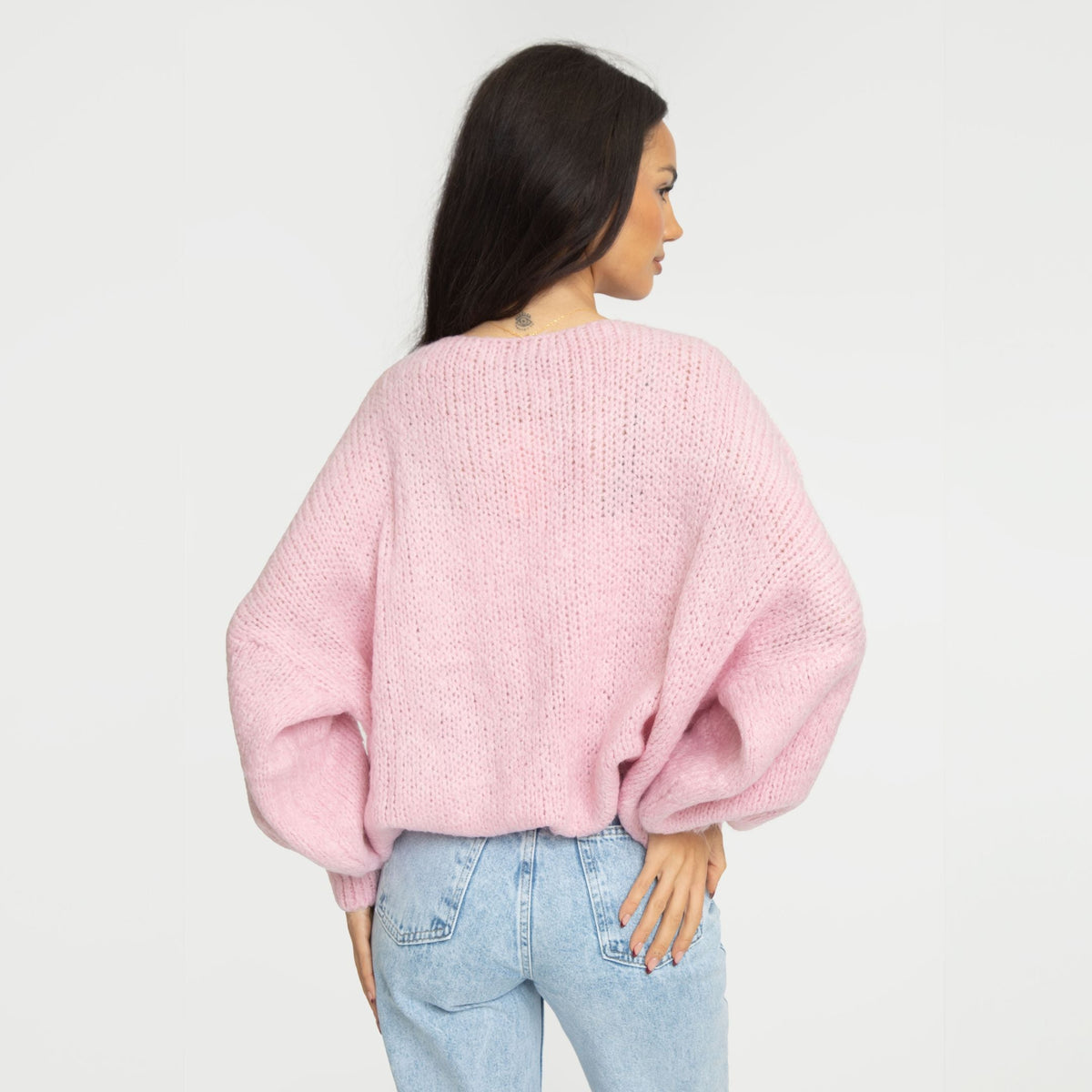 Cárdigan oversize con lazos