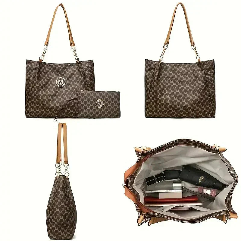 Bolso de Hombro Vintage Estampado
