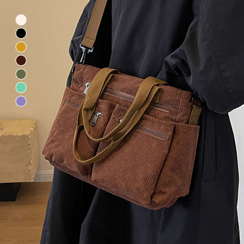 Bolso de Hombro Vintage de Pana