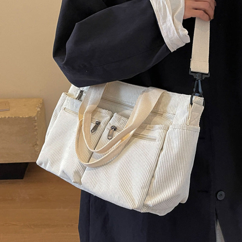 Bolso de Hombro Vintage de Pana