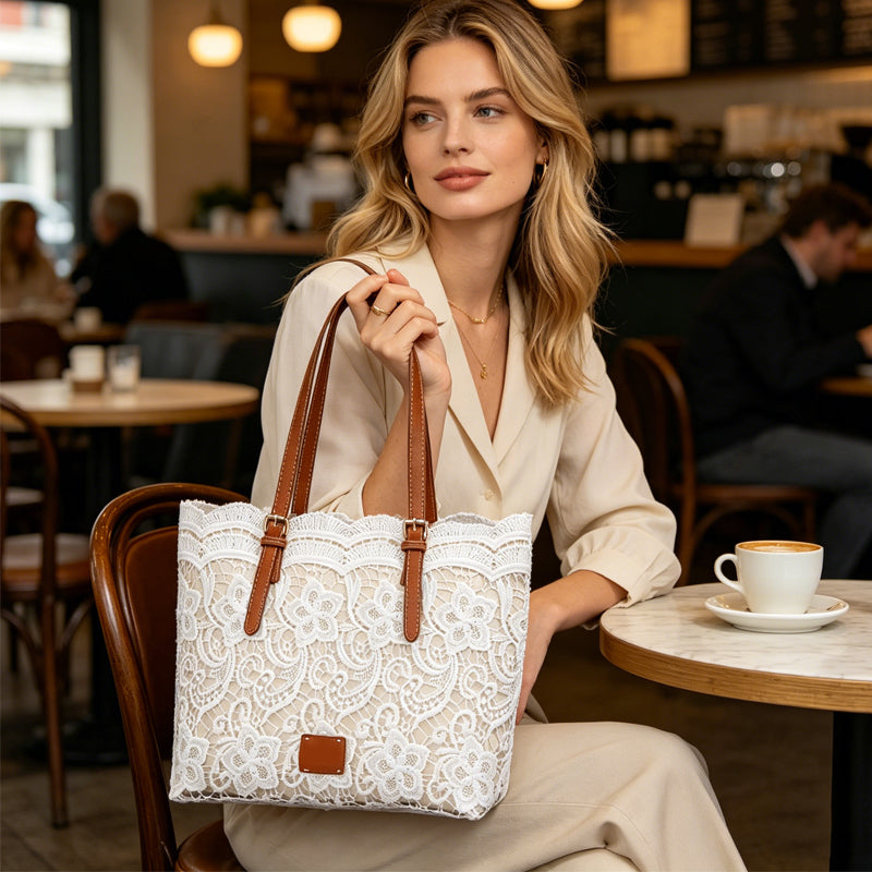 Bolso Tote de Encaje