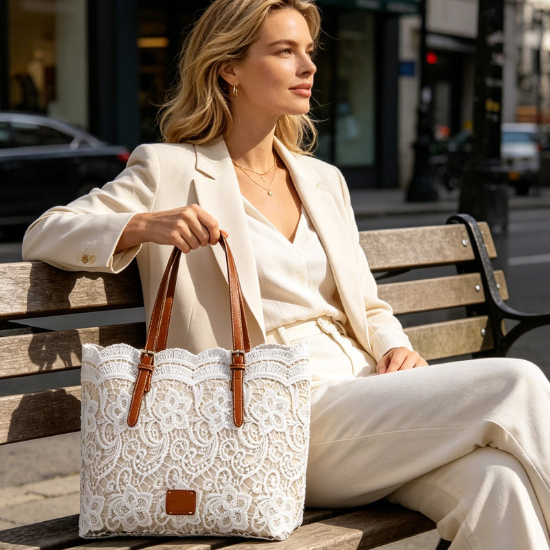 Bolso Tote de Encaje