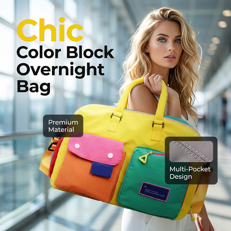 Bolsa de Viaje Color Block