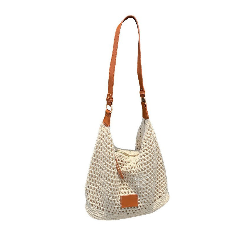 Bolso de Punto Beige Amplio