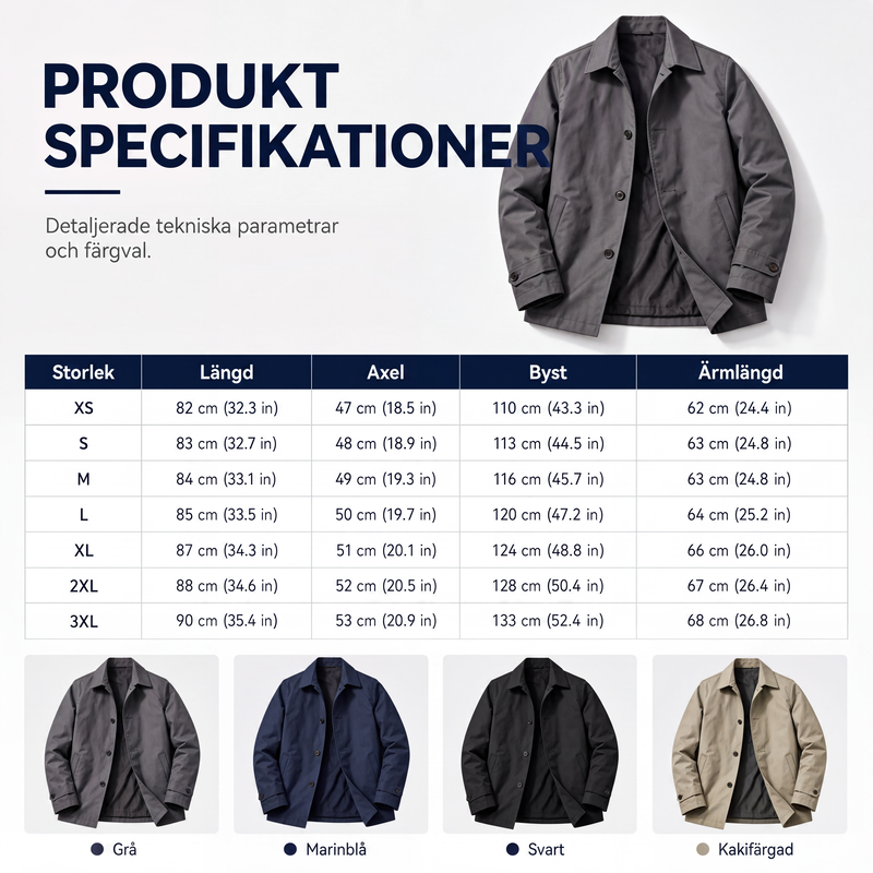 Gabardina Corta Impermeable Nils