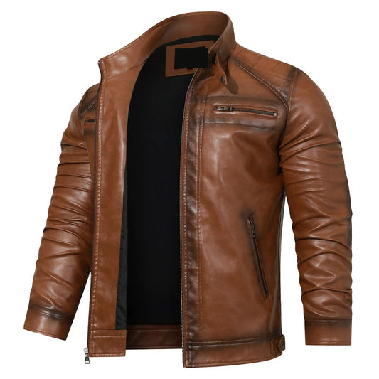Chaqueta de cuero estilo roadster – victoriamode
