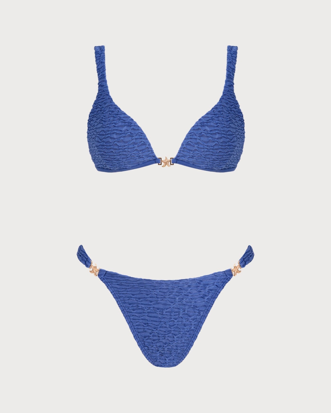 Bikini Cuello V Azul
